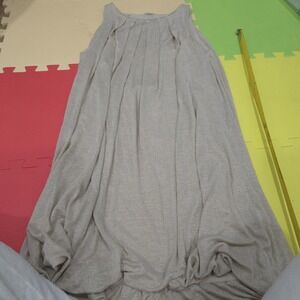 ABS by Allen Schwartz Metallic Champagne Shimmer Bubble Hem Party Dress Medium M